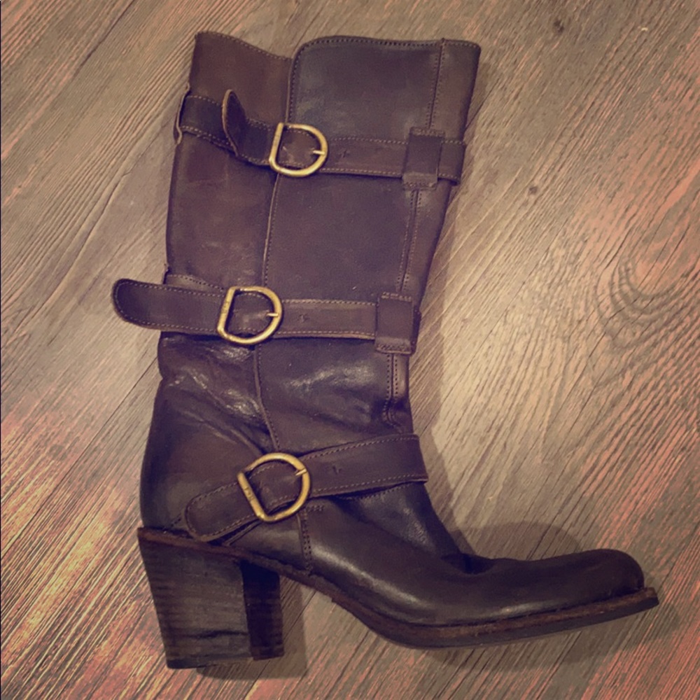 Florentini + Baker gorgeous brown leather boots